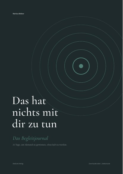 Cover Begleitjournal Das hat nichts mit dir zu tun